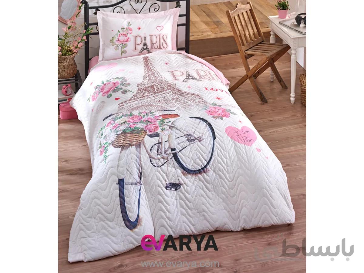 روتختی پنبه دوزی کودکان برند clasy طرح paris love سه تکه
