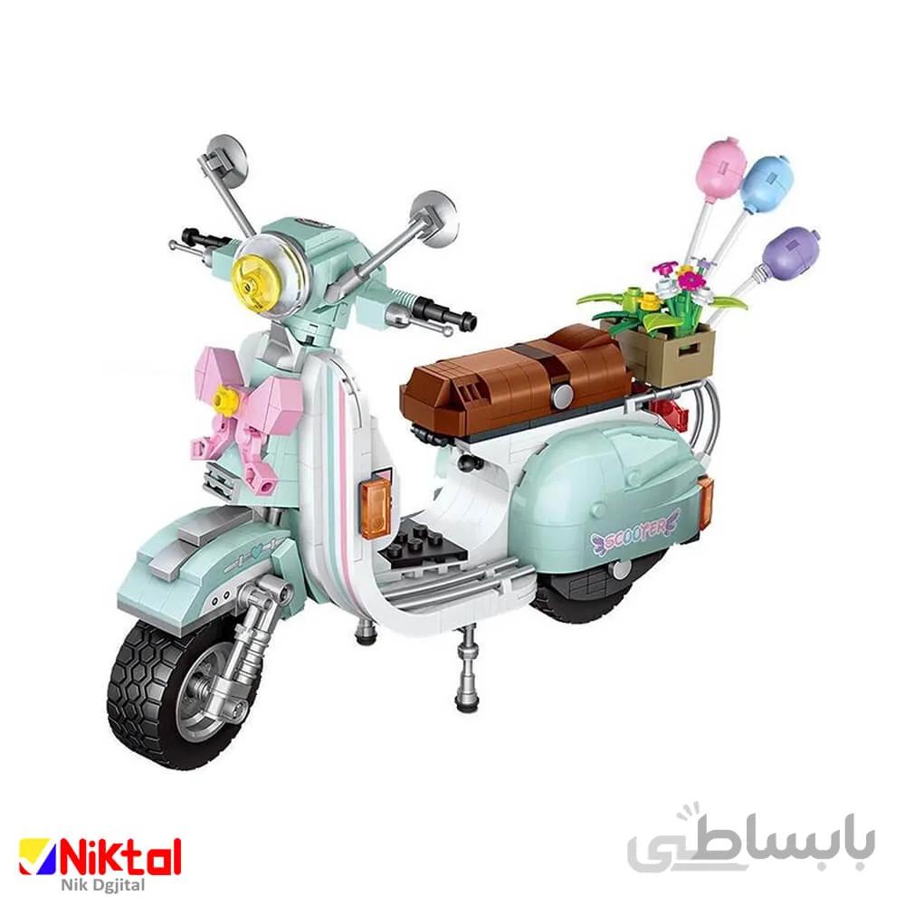 پازل ساختنی لوز طرح موتور اسکوتر 1117