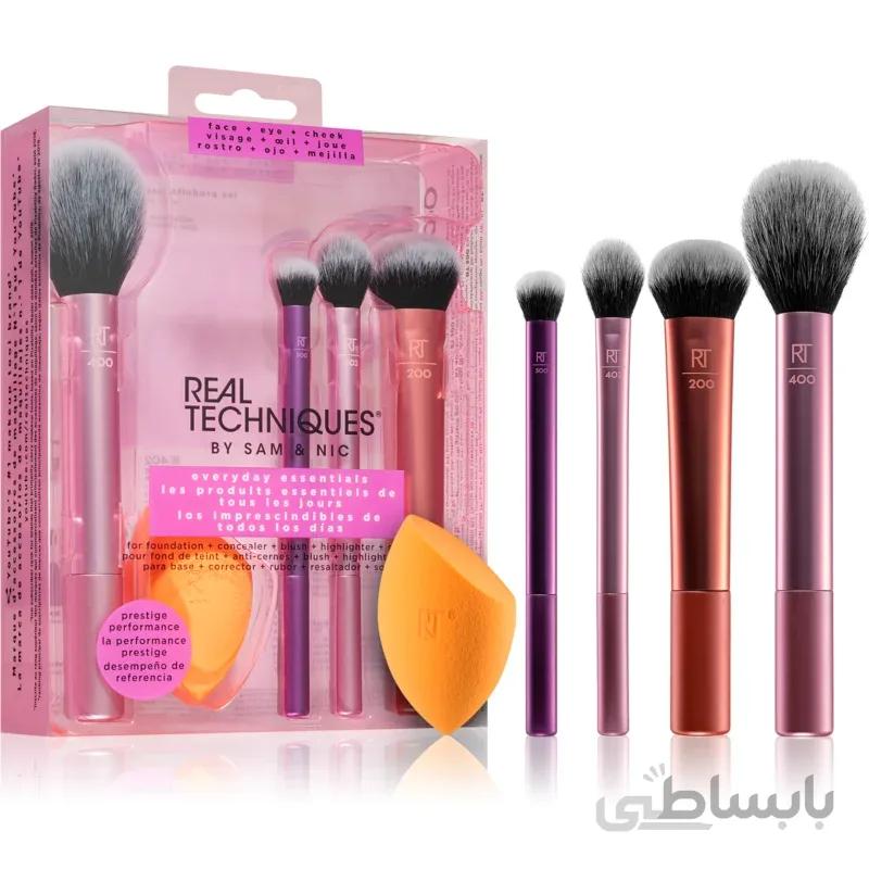 ست براش و اسفنج اوری دی اسنشال ریل تکنیکس Real Techniques Makeup Brush Set