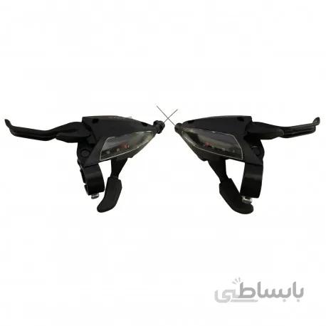 دسته دنده کلاجدار دوچرخه طرح شیمانو مدل خفاشی 7SP-بسته 2 عددی