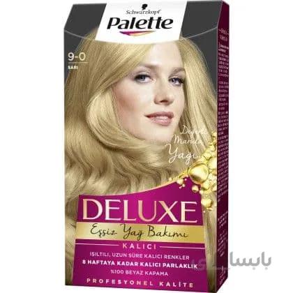 کیت رنگ مو پالت شماره 9.0 Palette Deluxe رنگ بلوند روشن