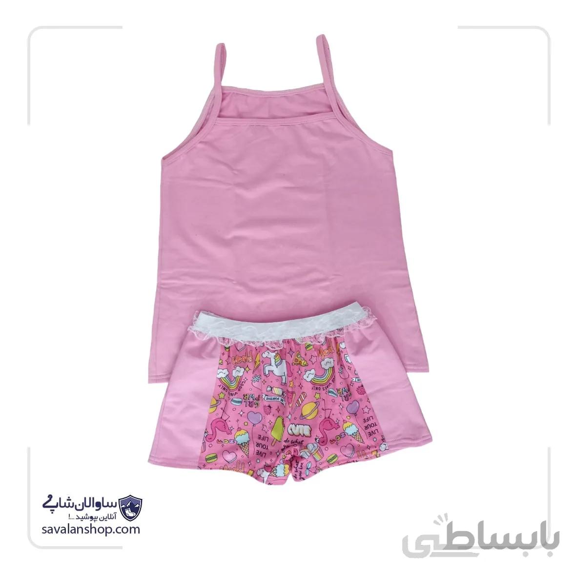 ست | تاپ شلوارک | کارتونی | کد 1295