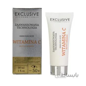 کرم دور چشم ویتامین C با ذرات طلا و سرامید اکسکلوسیو ا ( EXCLUSIVE Vitamin C Eye Cream With Gold & Ceramides )