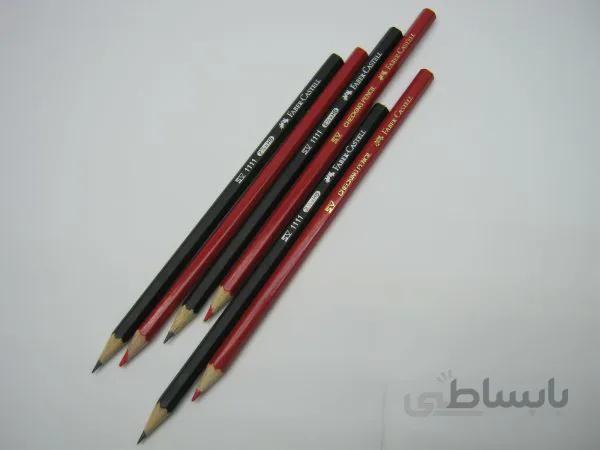مداد HB فابرکاستل مشکی و قرمز