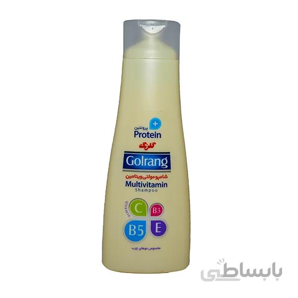شامپو گلرنگ مولتی ویتامین + پروتئین موهای چرب ۴۰۰گرم