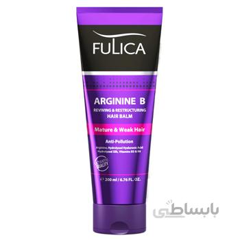 بالم تقویت کننده و براق کننده مو فولیکا حاوی آرژنین B مناسب مو ضعیف و شکننده حجم 200 میل