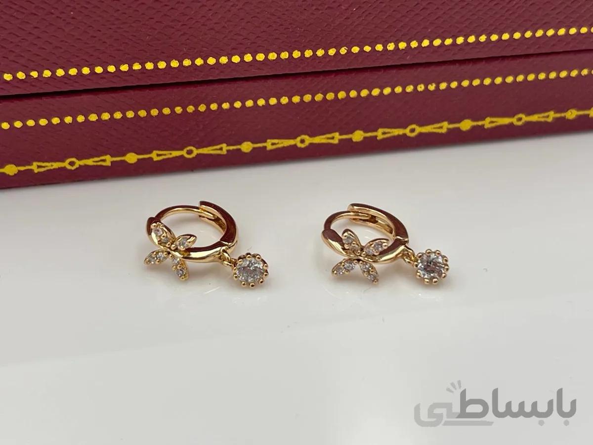 گوشواره طرح گل ژوپینگ