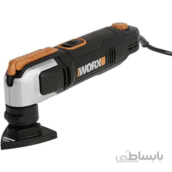 کارتر همه کاره ورکس مدل WX686 ا Worx WX686 2.5 Amp Oscillating Multi-Tool with Clip-in Wrench