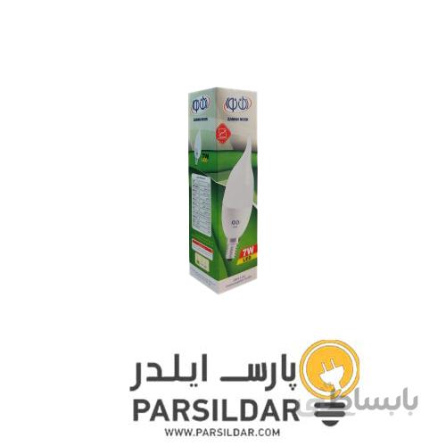 لامپ LED اشکی 7 وات مات زمان نور