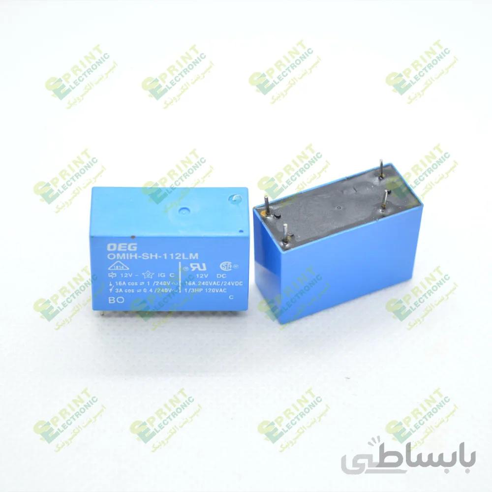 رله 12 ولت کتابی 4 پایه 16 آمپر TYCO OMIH-SH-112
