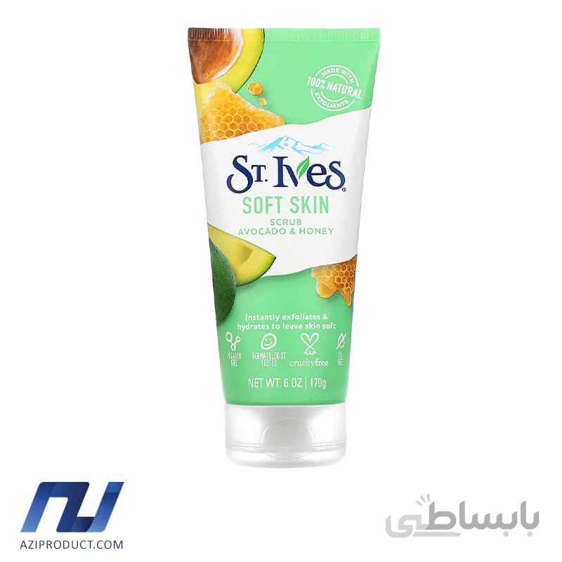 اسکراب لایه بردار اس تی ایوز مدل soft skin حجم 170 میل
