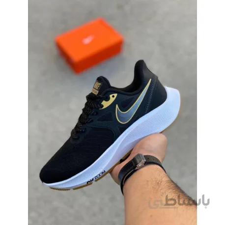 نایک ایر زوم پگاسوس 38 مشکی/طلایی nike air zoom pegasus 38 running