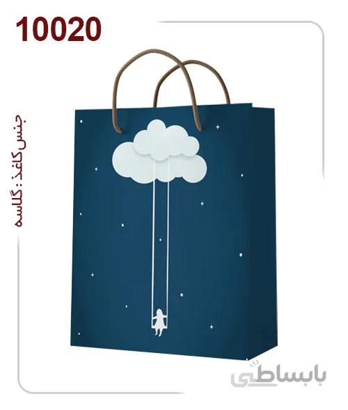 ساکدستی فانتزی طرح شب با کاغذ گلاسه کد10020