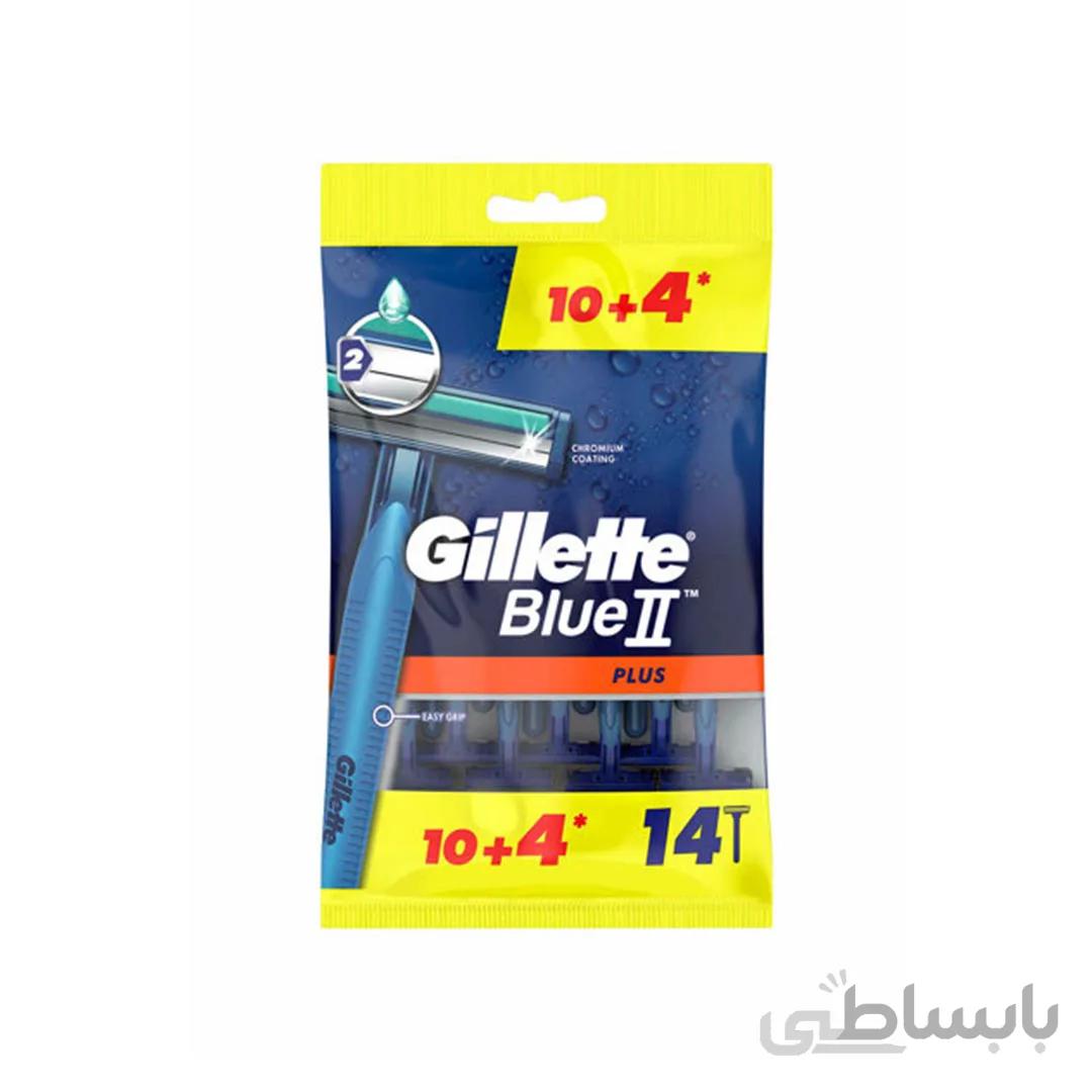 خود تراش ژیلت بلوتو پلاس 14 عددی Blue II
