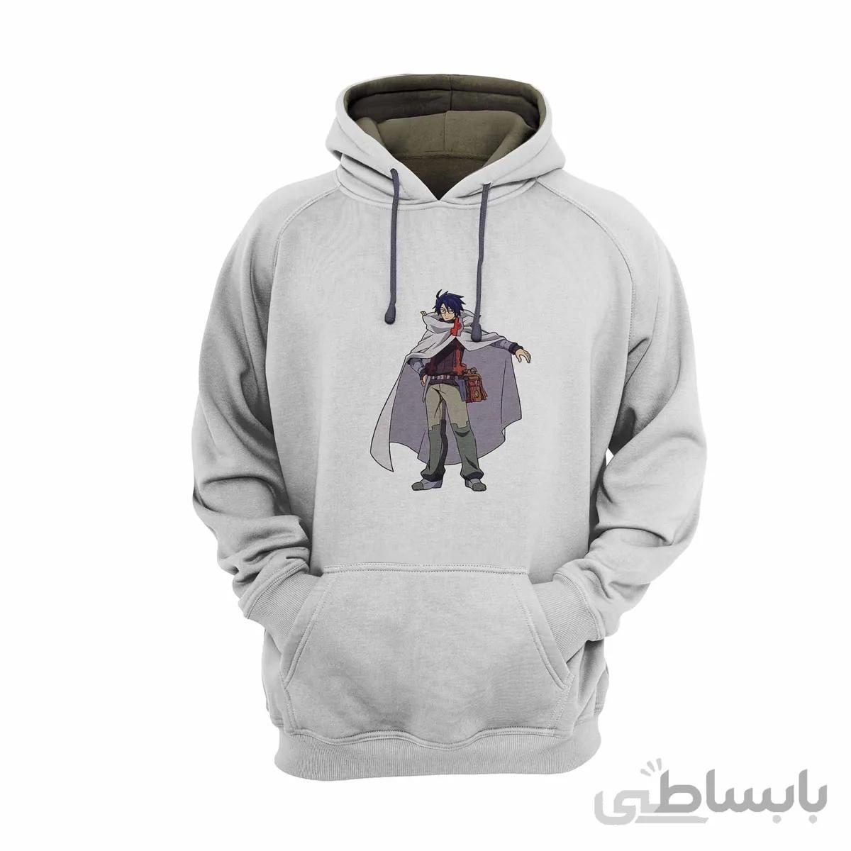 هودی سفید طرح انیمه ورود به افق Log Horizon کد KCT10461 کد 284739