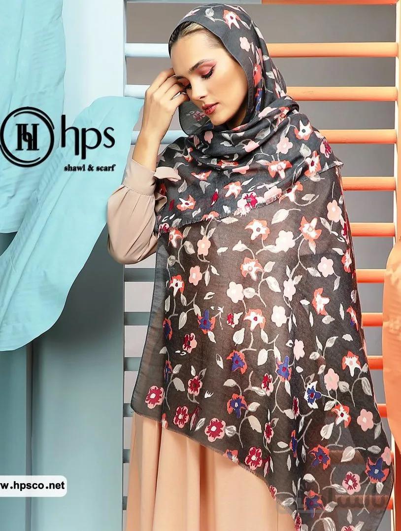 شال نخی ارکیده ریشه دار کد 782576