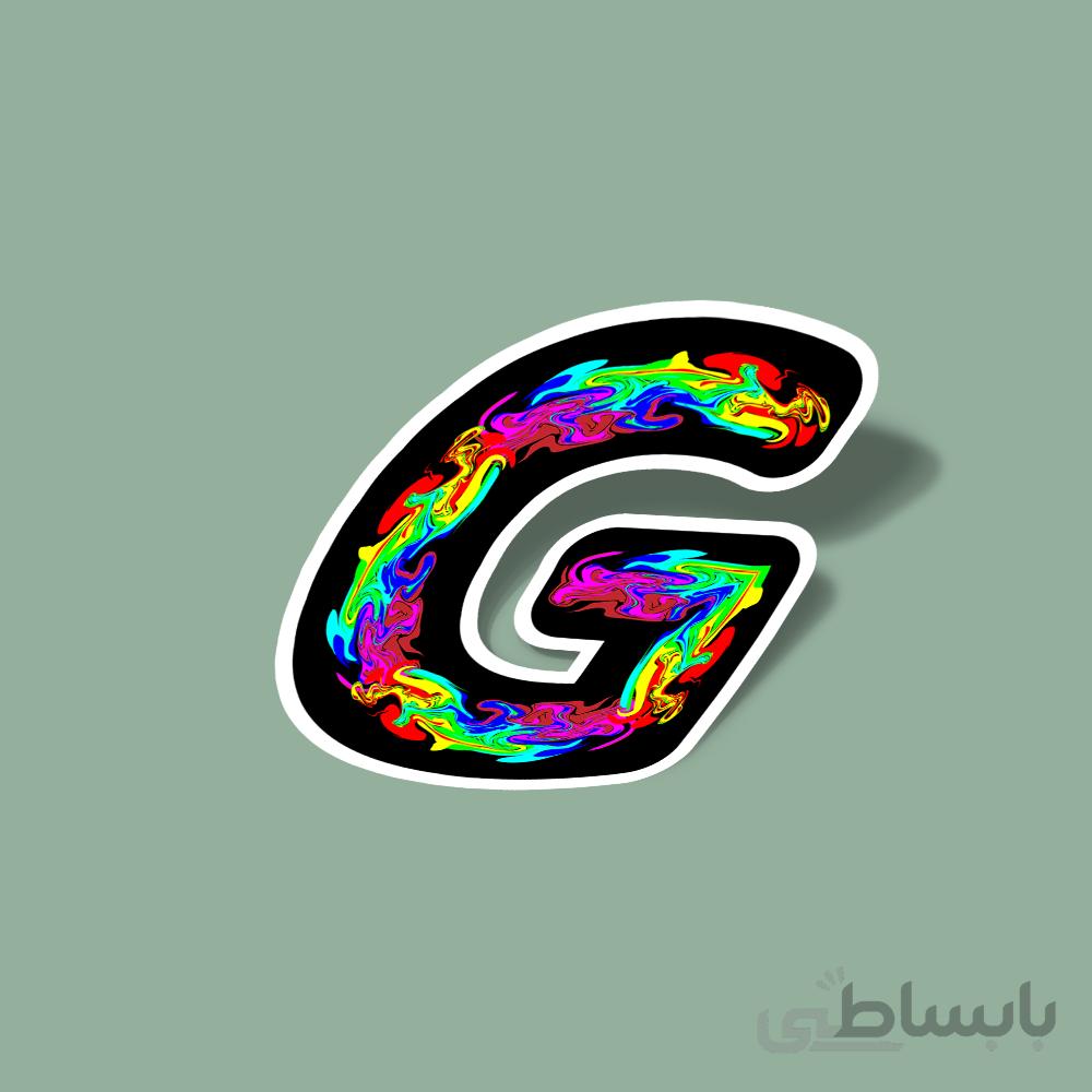 استیکر crazy color-G