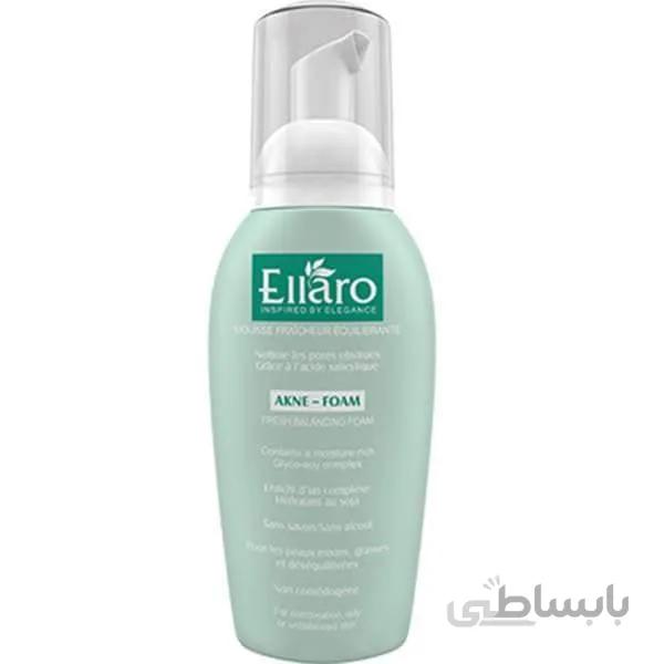 فوم شستوشوی صورت الارو مدل فرش بالانسینگ 200 میل ا Anti Acne Face Washing Skins Fresh Balancing Foam For Oily And Combination Ellaro