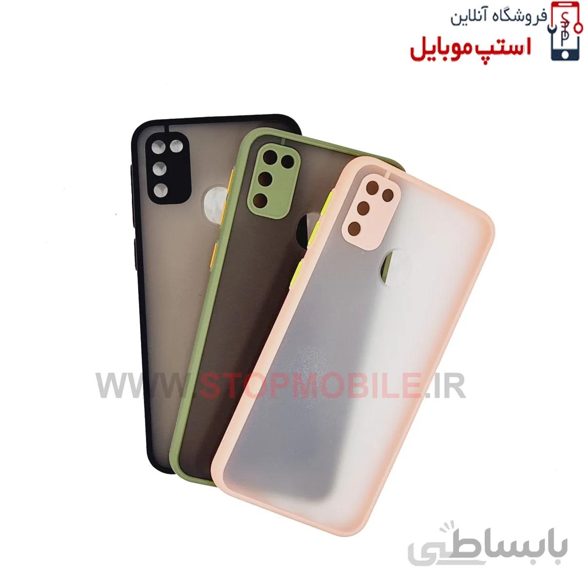 قاب گوشی سامسونگ Galaxy M21 2020 مدل پشت مات محافظ لنز دار