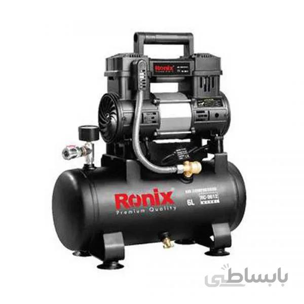 کمپرسور باد 6 لیتری بیصدا رونیکس مدل RC-0612