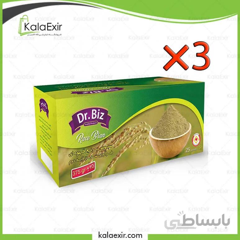 سبوس برنج دکتر بیز | پک سه عددی
