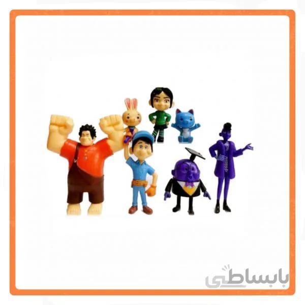 مجموعه 7 تایی فیگورهای انیمیشن رالف خرابکار و وانیلوپه wreck it Ralph 7 pcs set figure ارتفاع 6-13 سانتی متر بسته بندی نایلونی
