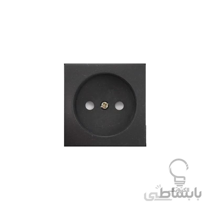 صفحه پریز برق بدون ارت مدل آذین مشکی پارت الکتریک