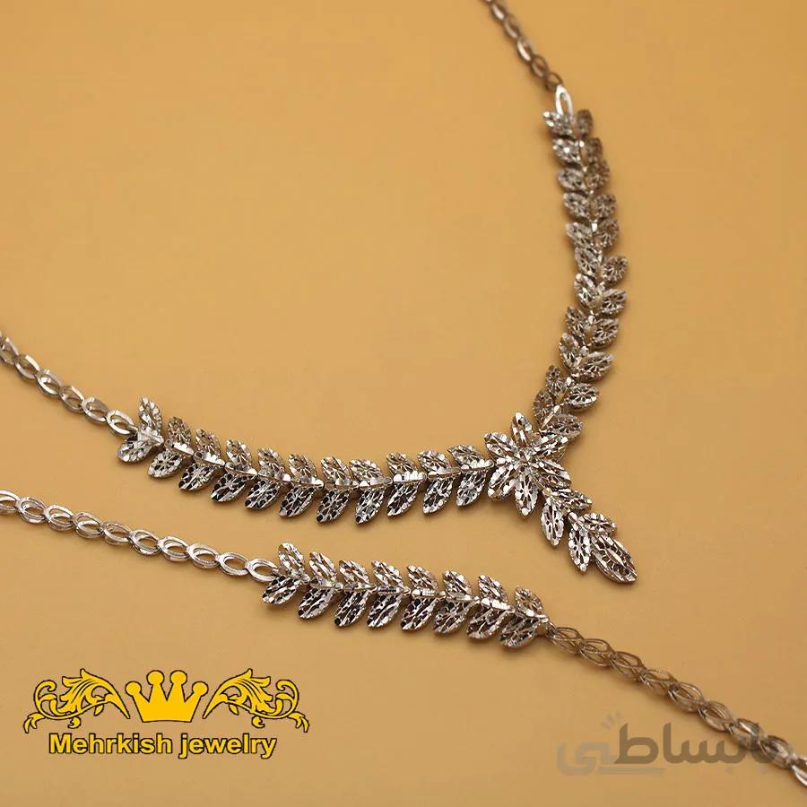 ست دستبند و گردنبند یاس