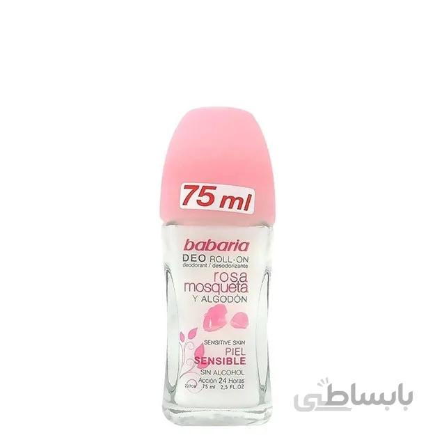 دئودورانت رولی 24 ساعته حاوی روغن رز و کتان باباریا 75 میل