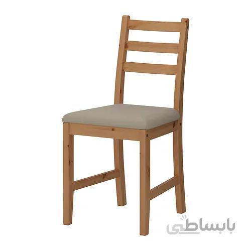 صندلی گردویی ایکیا LERHAMN