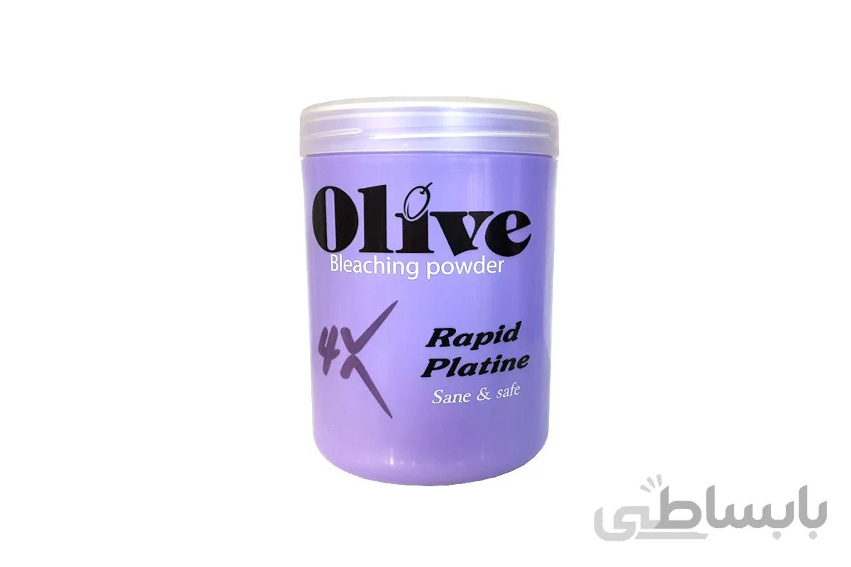 پودر دکلره الیو Olive مدل 4X Rapid Platine