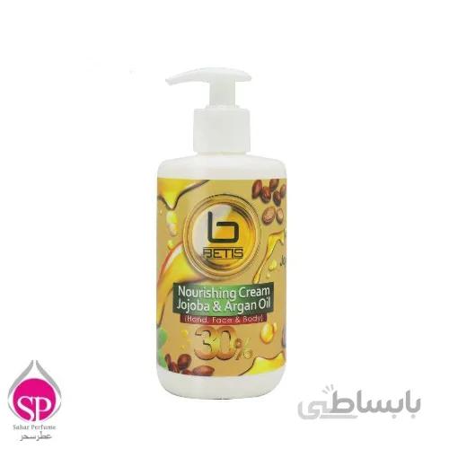 کرم مرطوب کننده بتیس مدل argan & jojobaba حجم 400 میلی لیتر