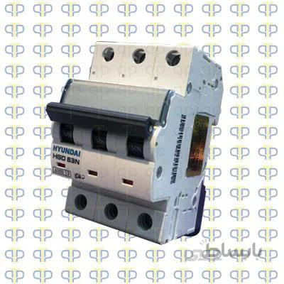 کلید مینیاتوری سه پل سه فاز 40 آمپر هیوندای (شرکتی دارای استعلام پیامک فعال)