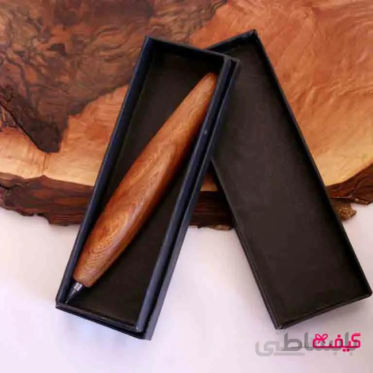خودکار دست ساز چوبی بیضی