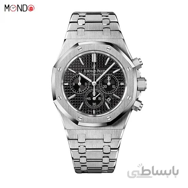 ساعت مچی Ap مدل Royal Oak Chornograph Black