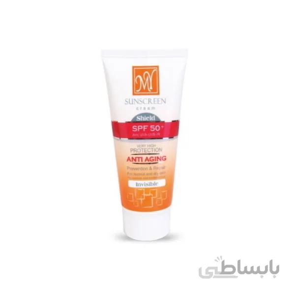کرم ضد آفتاب بی رنگ spf50 مای