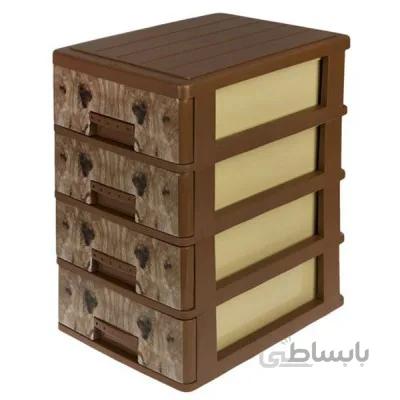 دراور A4 طرح دار 4طبقه هومکت سفید