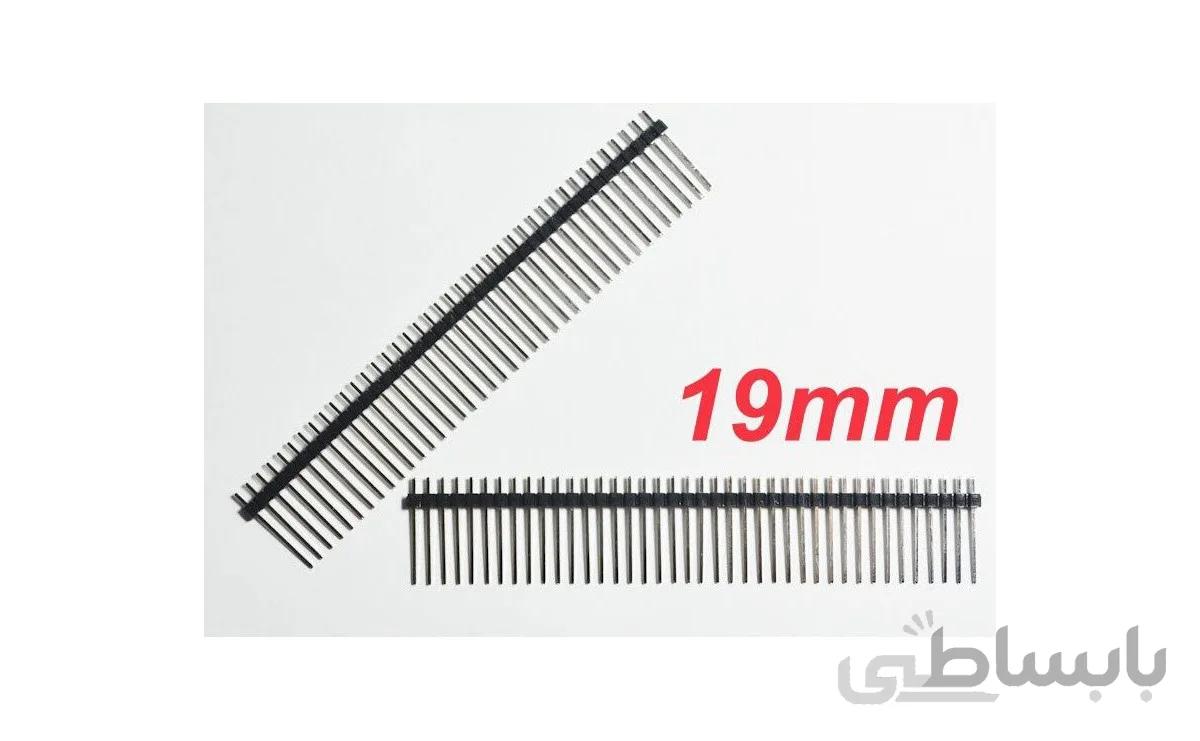 پین هدر 1×40 نری بلند 19mm