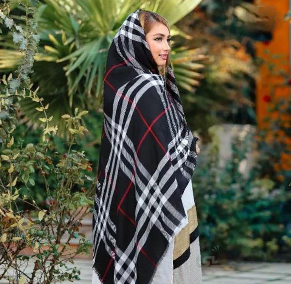 روسری زنانه مدل بربری مشکی