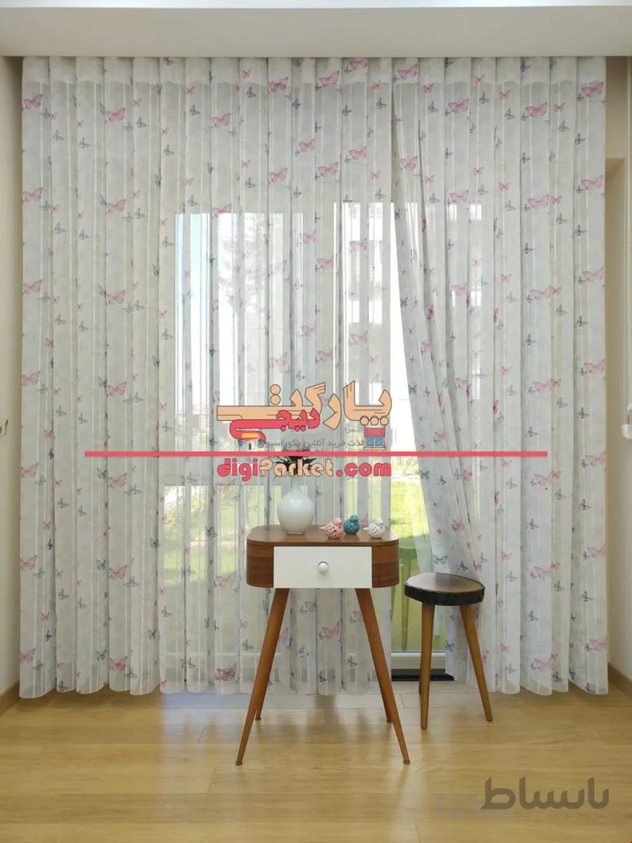 پرده ورتیلاین DK طرح پروانه ا Brillant Dikey Drope Curtain Butterfly