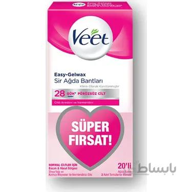 نوار موبر بدن ویت veet easy gel wax sir ağda bantları