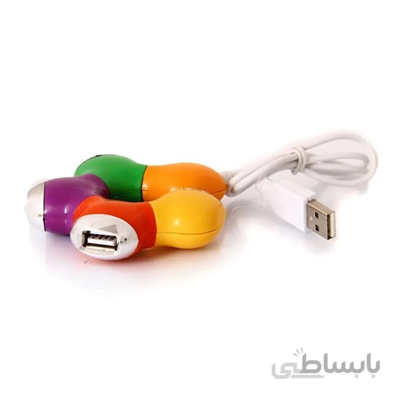 هاب USB2 کامپیوتر چهار پورت رنگی مدل GR-H04
