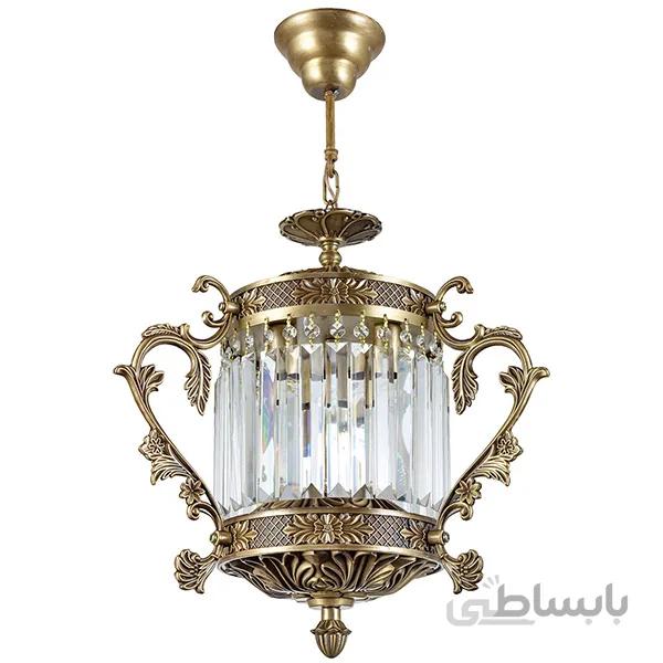 لوستر ۴ شعله چشمه نور کد S3599/22-AO آنتیک