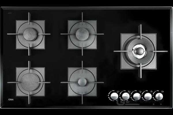 اجاق گاز ۵ شعله شیشه‌ای کن مدل ۵۲۶G ا Can Gas Hob model 526G