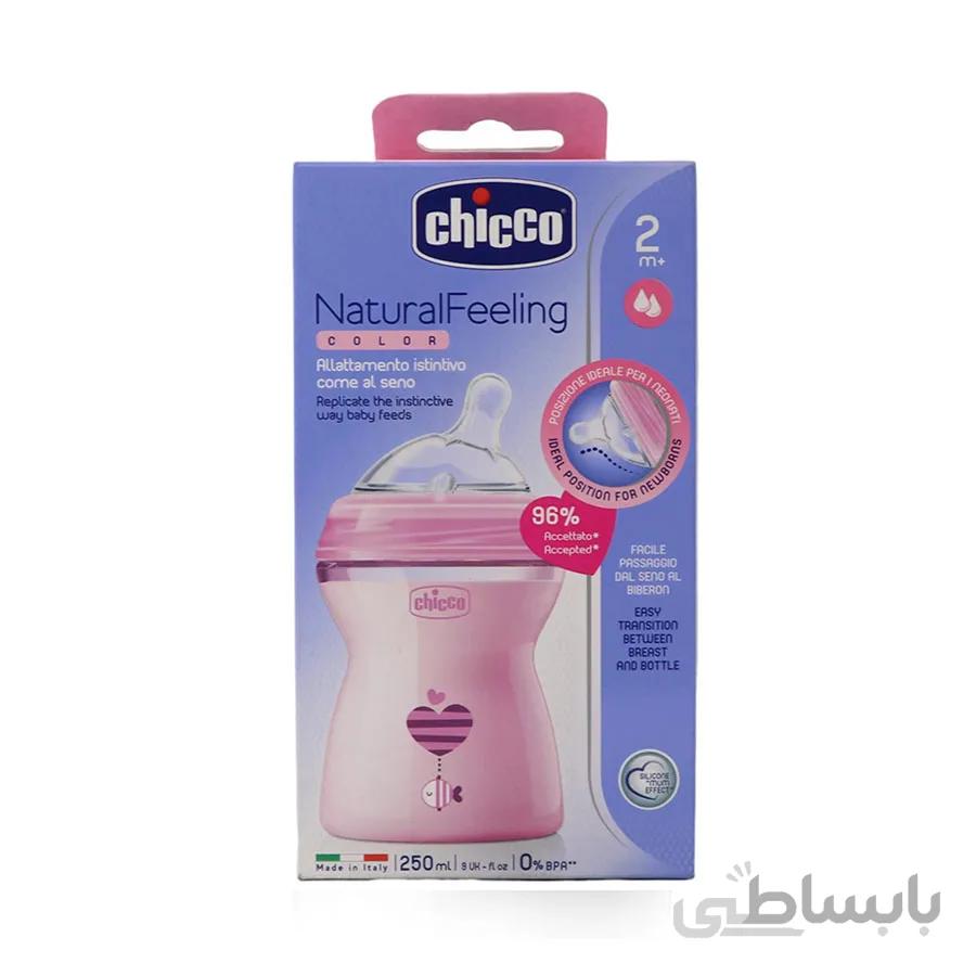 شیشه شیر چیکو مدل نچرال فیلینگ ۲ ماهگی به بالا