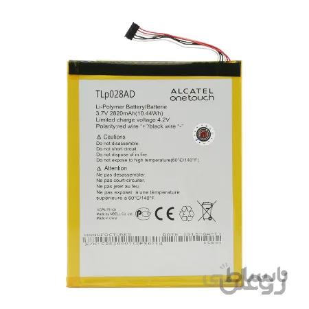باتری اورجینال تبلت آلکاتل TLp028AD ظرفیت 2820 میلی آمپر ساعت