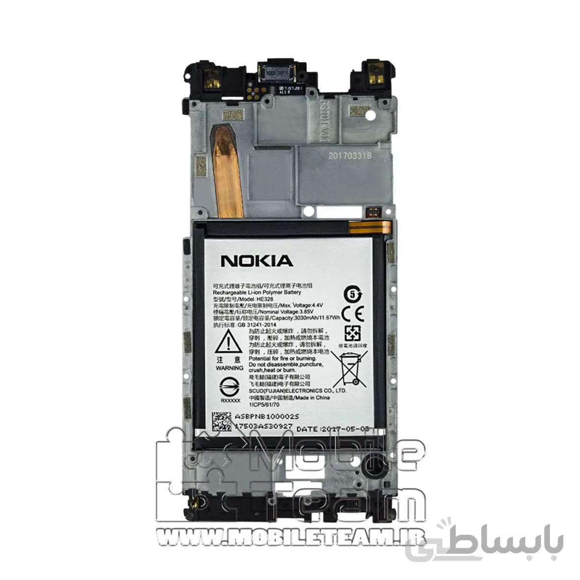 باتری موبایل مدل HE328 مناسب برای گوشی موبایل Nokia 8 ا HE328 Battery For Nokia 8