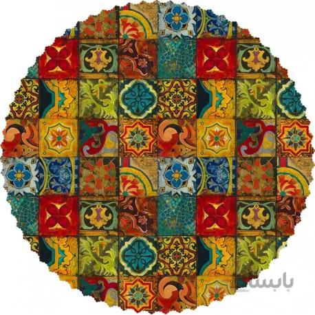 رومیزی مخمل گرد چهل تیکه
