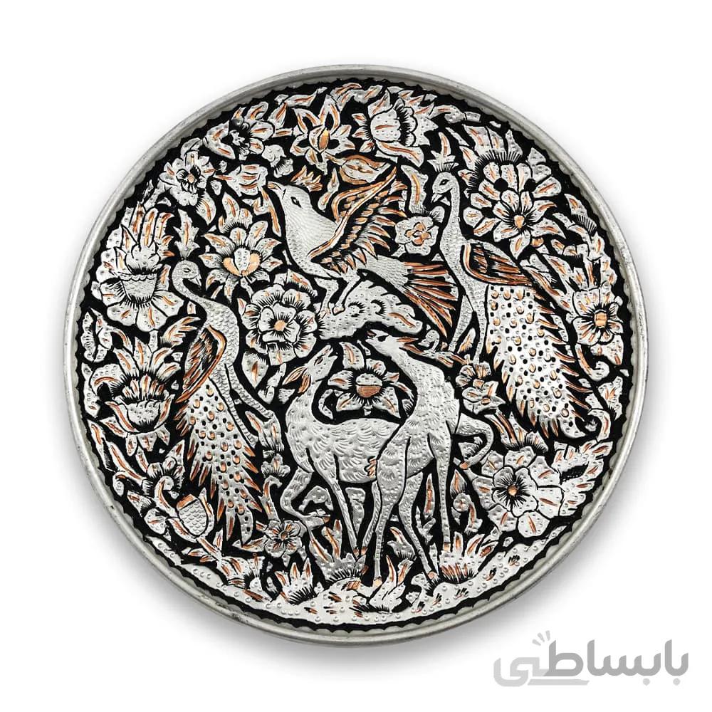 بشقاب قلمزنی سایز 30 سانت ا قیمت به شرط خرید تیمی