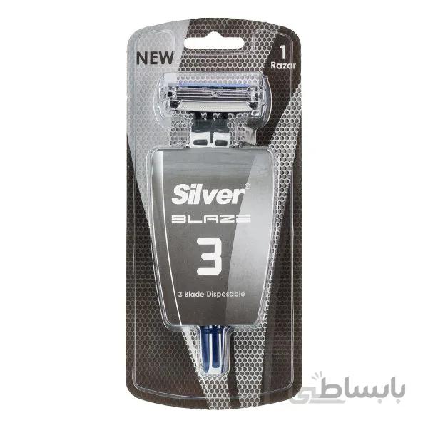 تیغ اصلاح مدل blaze3 سیلور